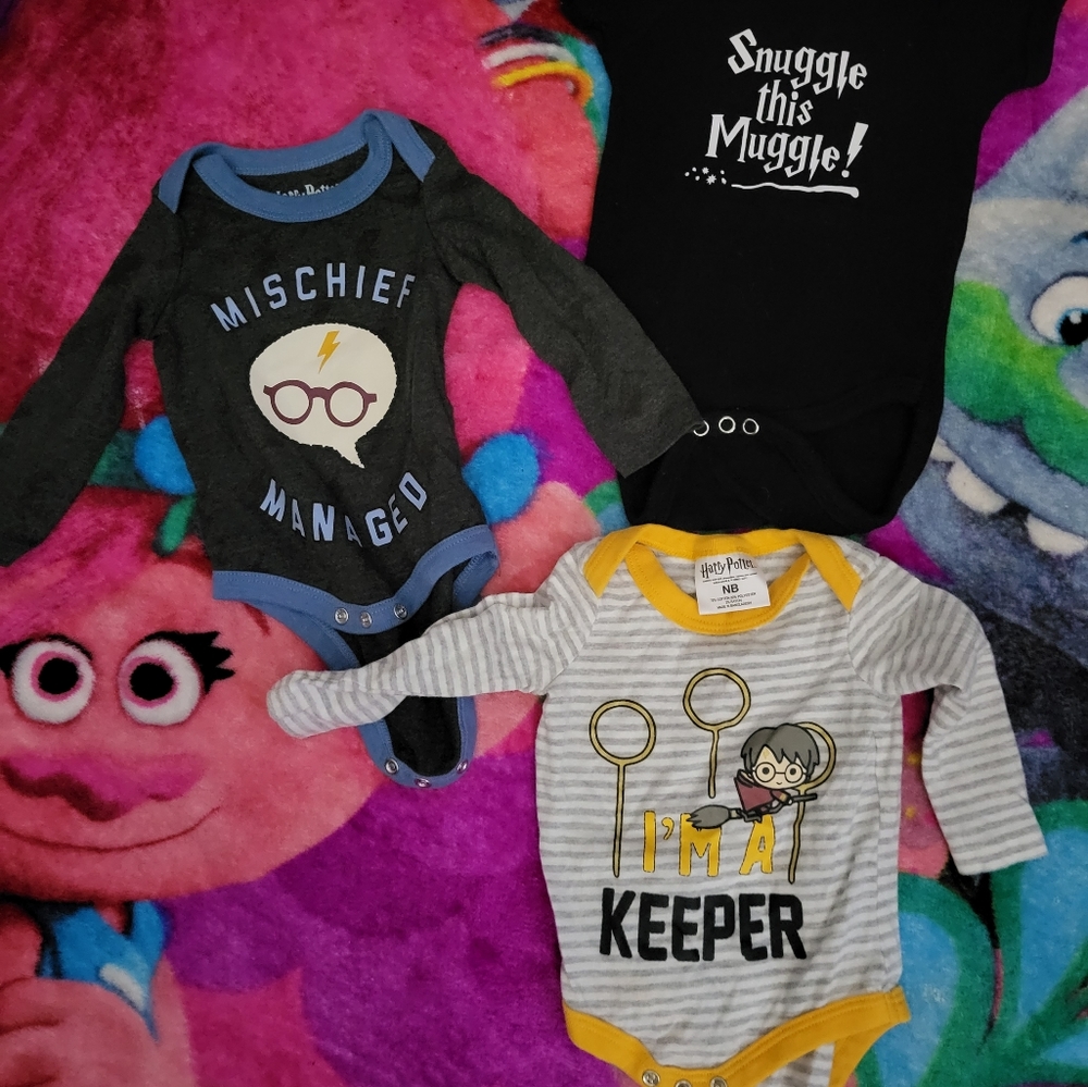 Harry Potter baby onesie lot